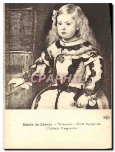 Old Postcard Louvre Museum Velasquez School Spanish Infanta Marquerite