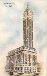 Singer Building - New York City Postcards, New York NY Postcard