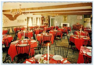 c1960 Lantern Light Towne Interior Restaurant Smithville New Jersey NJ Postcard