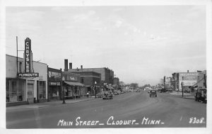 Main Street  Real Photo Cloquet,  MN