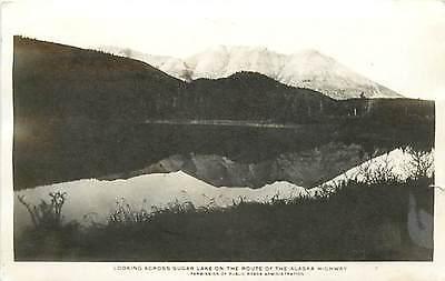 AK-SUGAR LAKE-ALASKA HIGHWAY-RPPC-MAILED 1943-Q90973