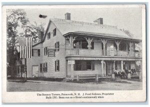 c1940s The Bonney Tavern  Fred  Fellows Built 1787 Penacook NH Unposted Postcard