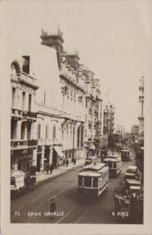 Argentina Buenos Aires Calle Layalle Trolleys Photo