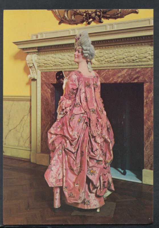 Fashion Postcard - Costume - 1770's Brocade Kirtle Draped in Polonaise T8358