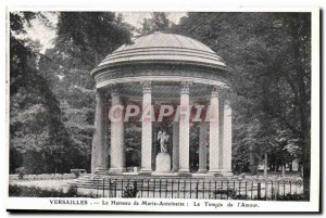 Versailles-Marie Le Hameau Antoinaette- Temple of & # 39Amour Post Card Old