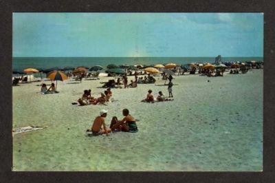 MD View of Beach OCEAN CITY MARYLAND Postcard PC