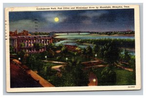 Vintage 1944 Postcard Confederate Park Mississippi River Memphis Tennessee