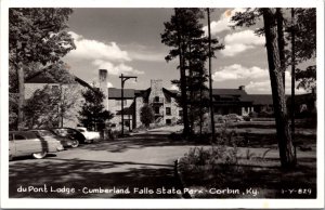 Real Photo Postcard DuPont Lodge Cumberland Falls State Park in Corbin Kentucky