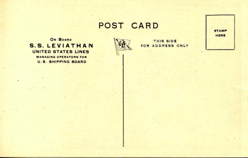 United States Line - S.S. Leviathan State Room