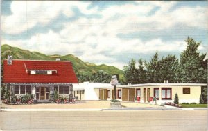 CO, Colorado Springs BARNES MOTEL Highway 85-87 Roadside ca1940's Linen Postcard