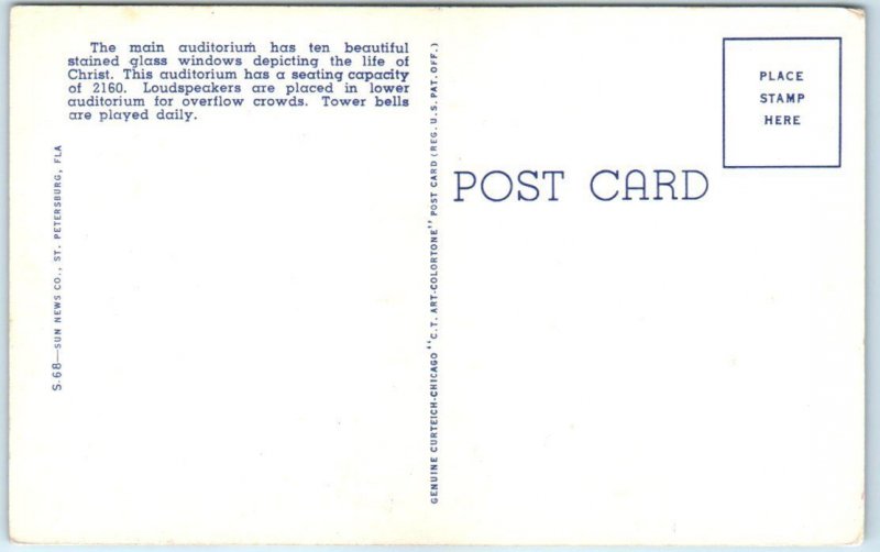 Postcard - First Methodist Church - St. Petersburg, Florida