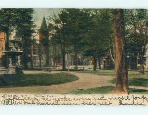 Pre-1907 PARK SCENE Utica New York NY r7597