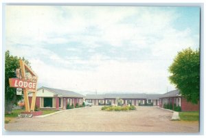 c1950's Trail Lodge Motel Car US 89 Panguitch Utah UT Unposted Vintage Postcard