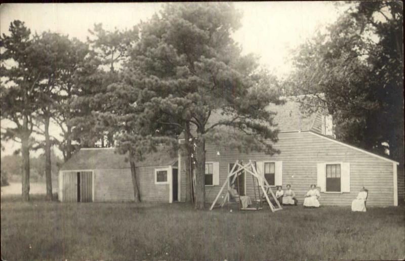 Home & Wooden Swing - Cavendish VT on Back c1910 Real Photo Postcard