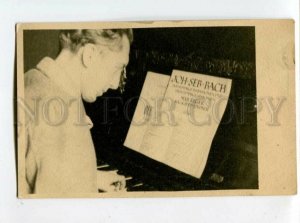 3098114 Musician PIANIST Music papers BEETHOVEN BACH Real PHOTO