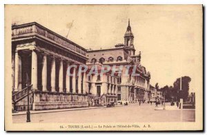 Postcard Old Towers I and The Palace and the City Hall