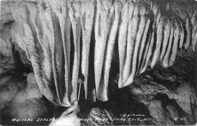 Branson Missouri Fairy Cave Talking Rocks Cavern 1930s Postcard Photo 21-11092