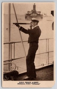 HRH Prince Albert Midshipman H.M.S. Collingwood Tuck European War Postcard R23