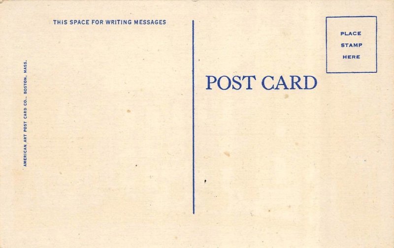 Fall River, MA Massachusetts  SACRED HEART CONVENT  ca1940's Linen Postcard