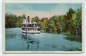 Steamer on Songo River Maine 1910s postcard