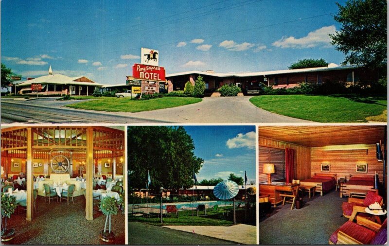 Pony Express Motel and Restaurant St. Joseph MO Postcard PC488