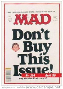 Lime Rock Trade Card Mad Magazine Cover Issue No 214 April 1980