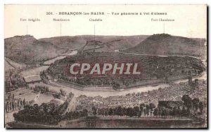 Old Postcard Besancon Les Bains Vue Generale A Flight D & # 39Oiseau