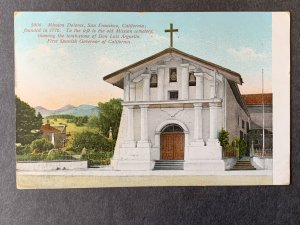 Mission Dolores San Francisco CA Litho Postcard H1162084933