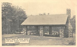 High Point New Jersey Shelter House For Picnicking, Lake Mar Vintage PC U10316