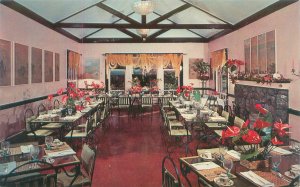 Honolulu Hawaii Waioli Tea Room Interior View Chrome Postcard