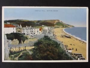 Devon SEATON Castle Hill Old Postcard by E.T.W. Dennis S.2314