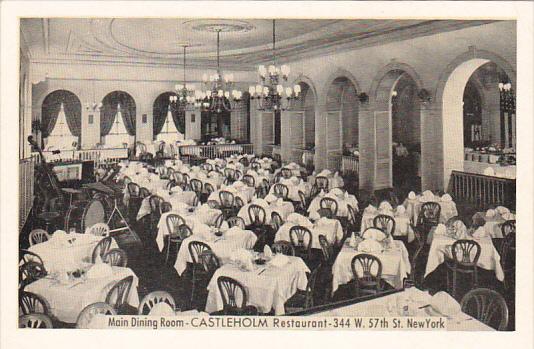 New York City Interior Main Dining Room Castleholm Restaurant