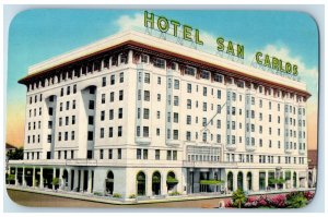 c1950's Hotel San Carlos Building Pensacola Florida FL Unposted Vintage Postcard