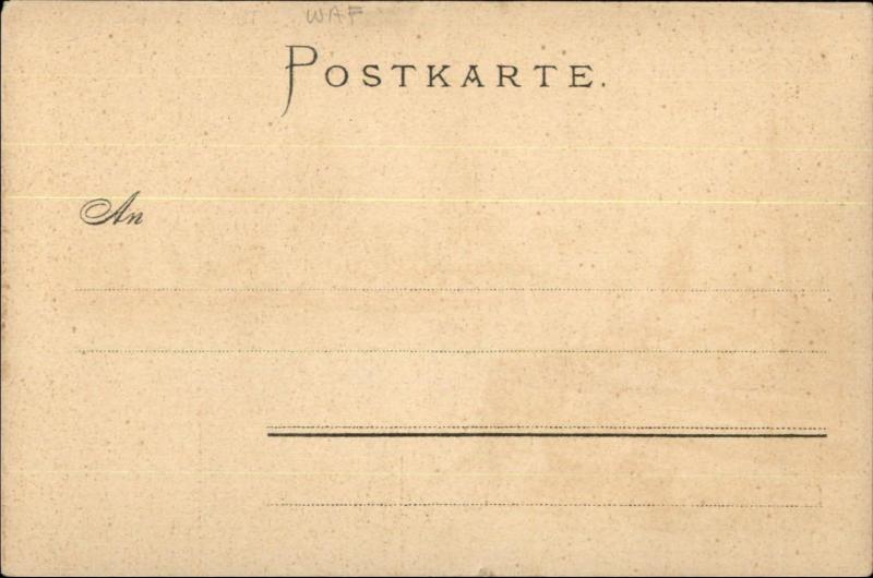 Gruss Aus Koln Germany Harbor C Pfaff c1900 Lithograph Postcard