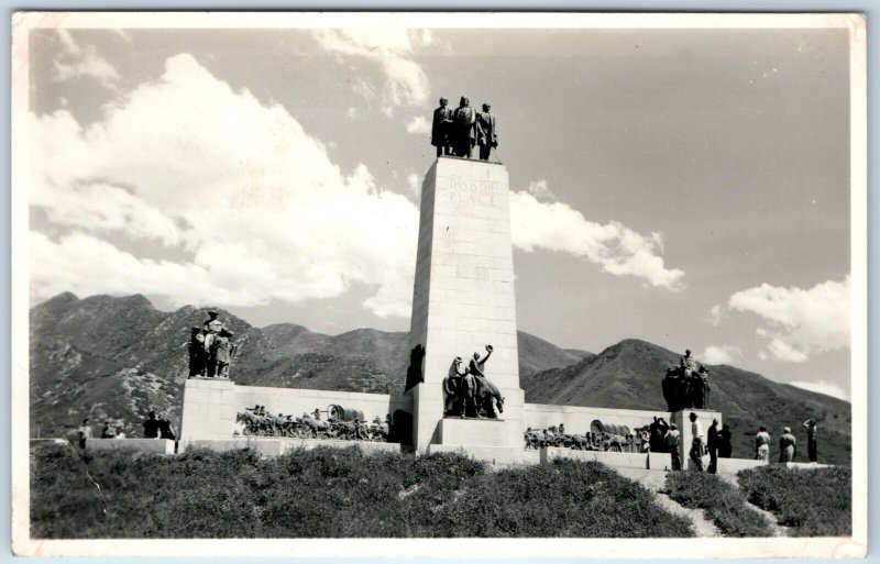 x3 LOT c1950s Salt Lake City, UT The Place Monument RPPC Real Photo Set A175