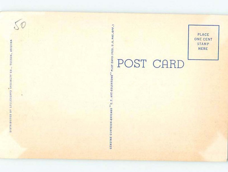 Linen COURTHOUSE SCENE Tucson Arizona AZ AF0049