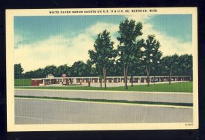 Meridian, Mississippi/MS Postcard, White Haven Motor Courts-Motel