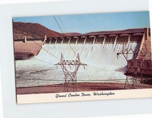 Postcard Grand Coulee Dam, Washington