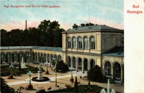 CPA AK Bad Kissingen- Kurgarten vomm Grand Hotel gesehen GERMANY (887429)
