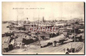 Old Postcard Marseille La Joliette And Quays