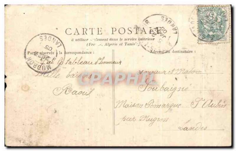 Old Postcard Mont de Marsan Prefecture