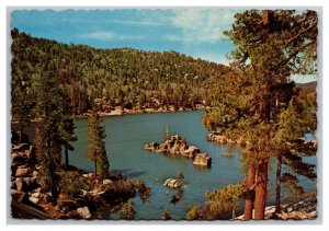 Big Bear Lake San Bernardino Mountains California Postcard Continental View Card