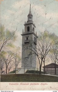 SPRINGFIELD , Mass. , 1906 ; Evacuation Monument Dorchester Heights