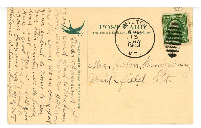 VT - Milton. Pulp Mill  circa 1913