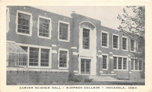 H68/ Indianola Iowa Postcard c1940s Carver Science Hall Simpson College 11