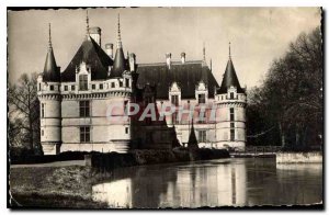 Old Postcard Azay Le Rideau Cheteau