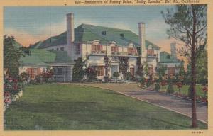 California Bel Air Residence Of Fanny Brice Baby Snooks Curteich