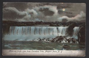 New York American Falls view from Canadian Side with Glitter ~ Und/B