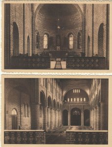 Congo Katanga Ankoro church unit of 2 vintage postcards