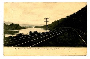 NY -  Owego. The Narrows, North Side. Erie & Lehigh Valley Railroad